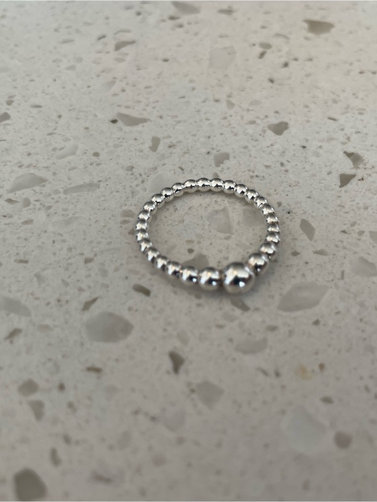 Pandora Jewelry - Pandora Silver Beaded Stack Ring - Silver